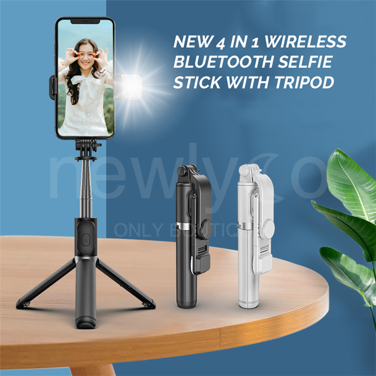 4 in 1 Bluetooth Selfie Stick With Tripod - Y/CI67