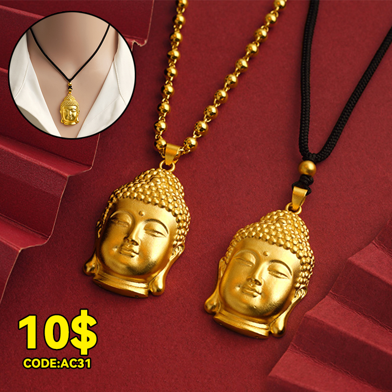 Copper Alloy Buddha Necklace - Y/AC31