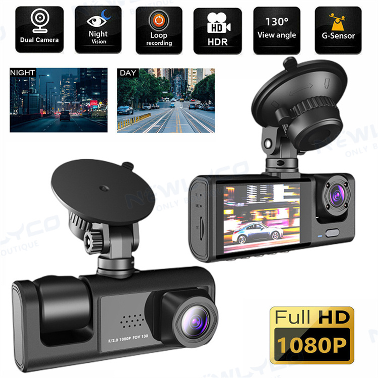 3-Lens Car DVR Dash Cam Recorder WiFi Monitor -Y/LF220